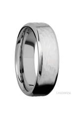 7 mm wide Beveled Cobalt Chrome band.
