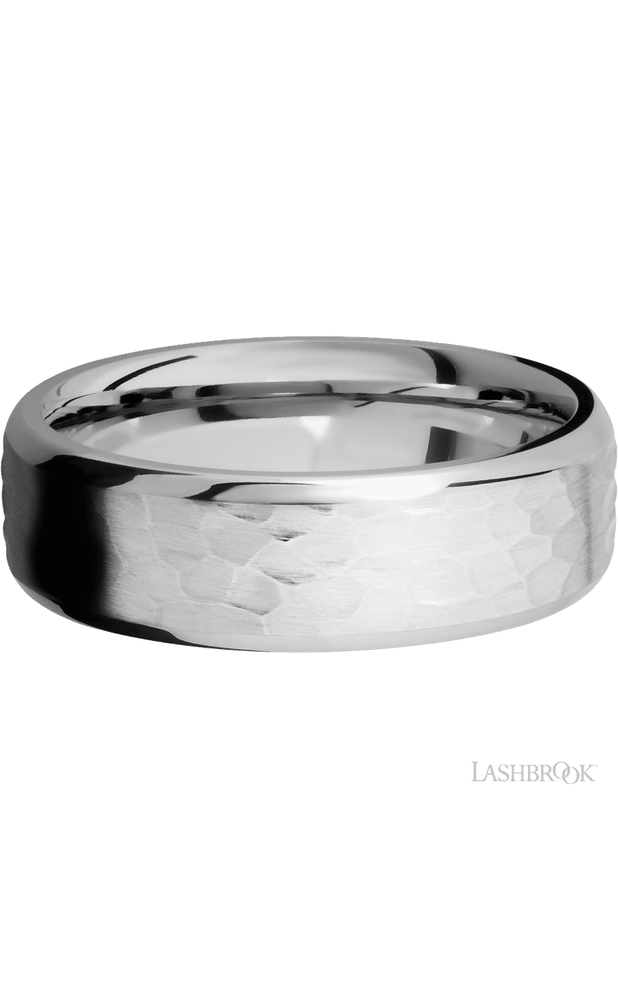 7 mm wide Beveled Cobalt Chrome band.