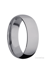 7 mm wide Domed Tantalum band.