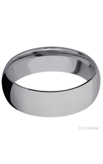 7 mm wide Domed Tantalum band.