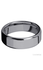 7 mm wide Beveled Tantalum band.