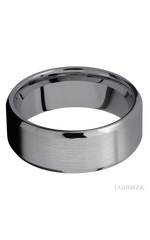 8 mm wide Beveled Tantalum band.