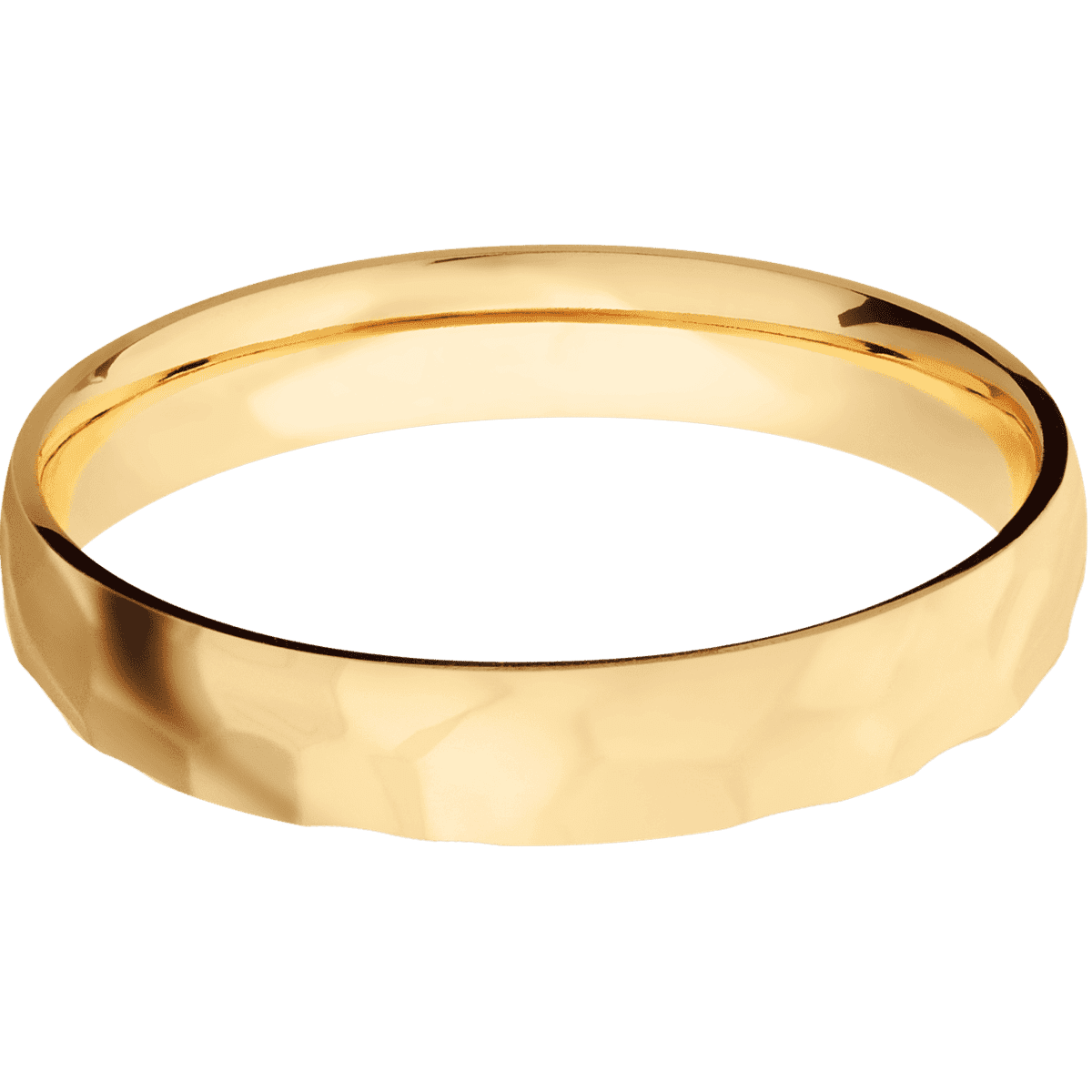 14K Yellow Gold + Rockpolish Finish