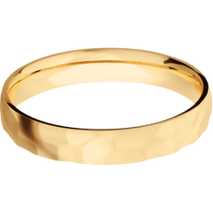 14K Yellow Gold + Rockpolish Finish