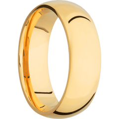 18K Yellow Gold + Polish Finish