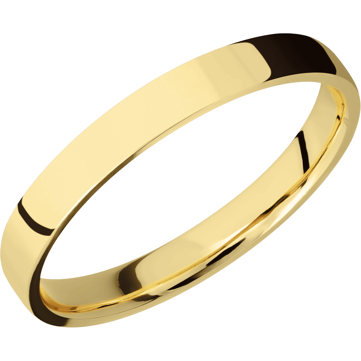14K Yellow Gold + Polish Finish