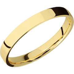 14K Yellow Gold + Polish Finish