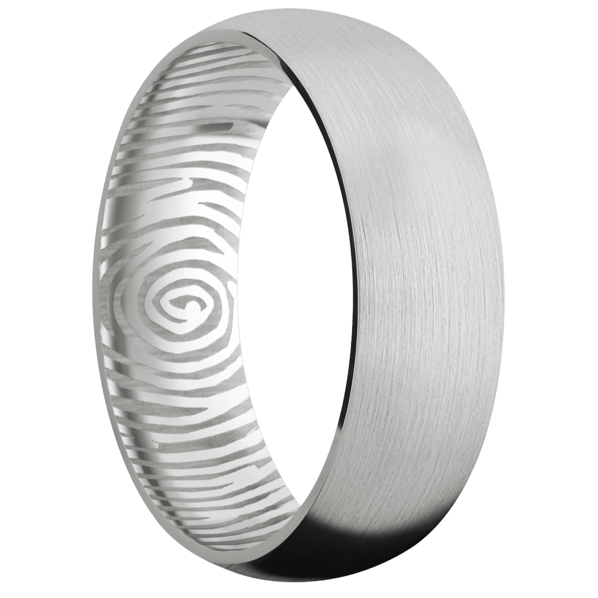 14K White Gold + Satin Finish