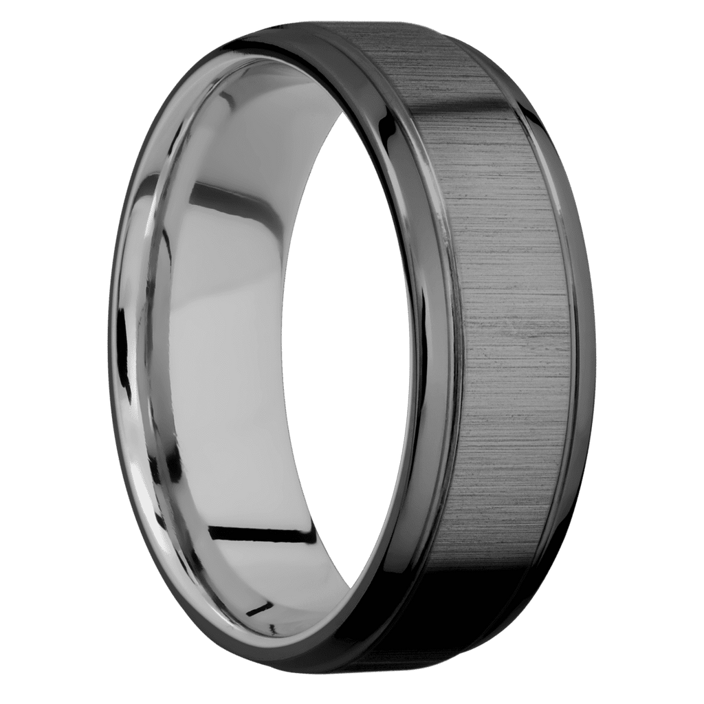 Zirconium + Crosssatinblack , Polish Finish + Titanium