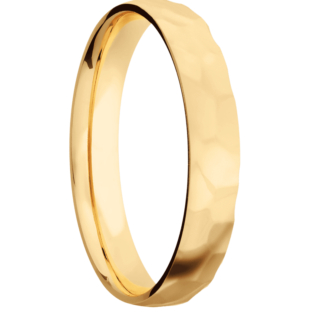 14K Yellow Gold + Rockpolish Finish