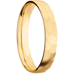 14K Yellow Gold + Rockpolish Finish