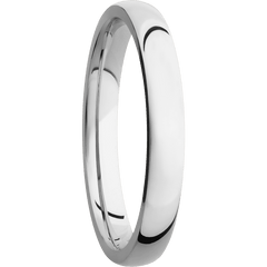 18K White Gold + Polish Finish