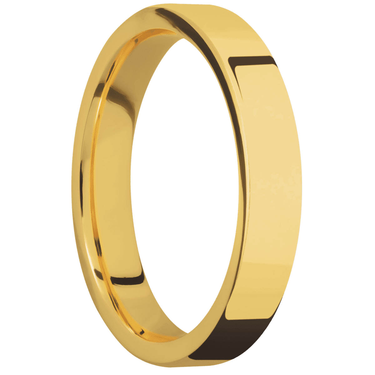 18K Yellow Gold + Polish Finish