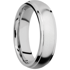14K White Gold + Anglesatin , Polish Finish