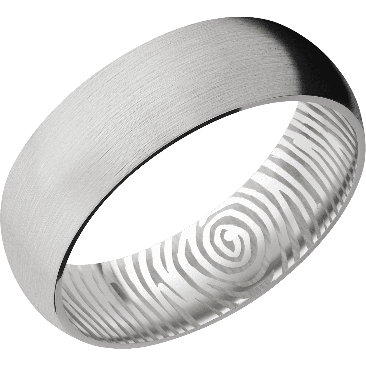 14K White Gold + Satin Finish