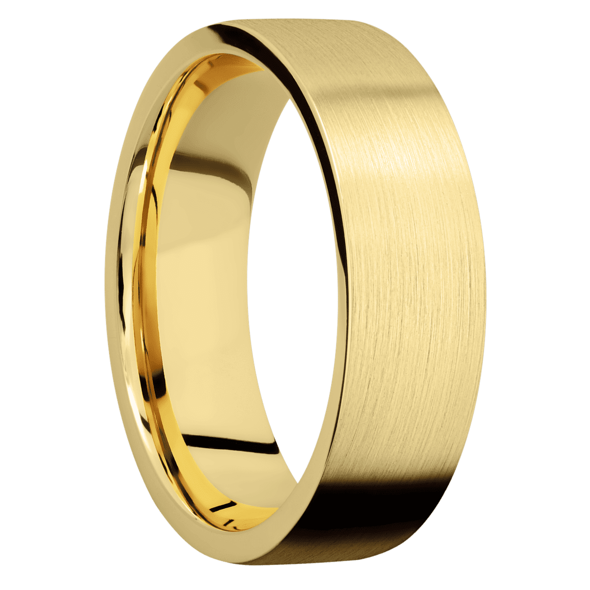 22K Yellow Gold + Satin Finish