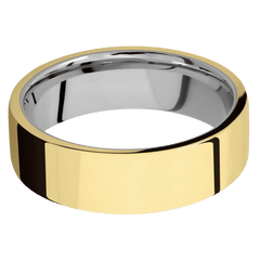 14K Yellow Gold + Polish Finish + Titanium