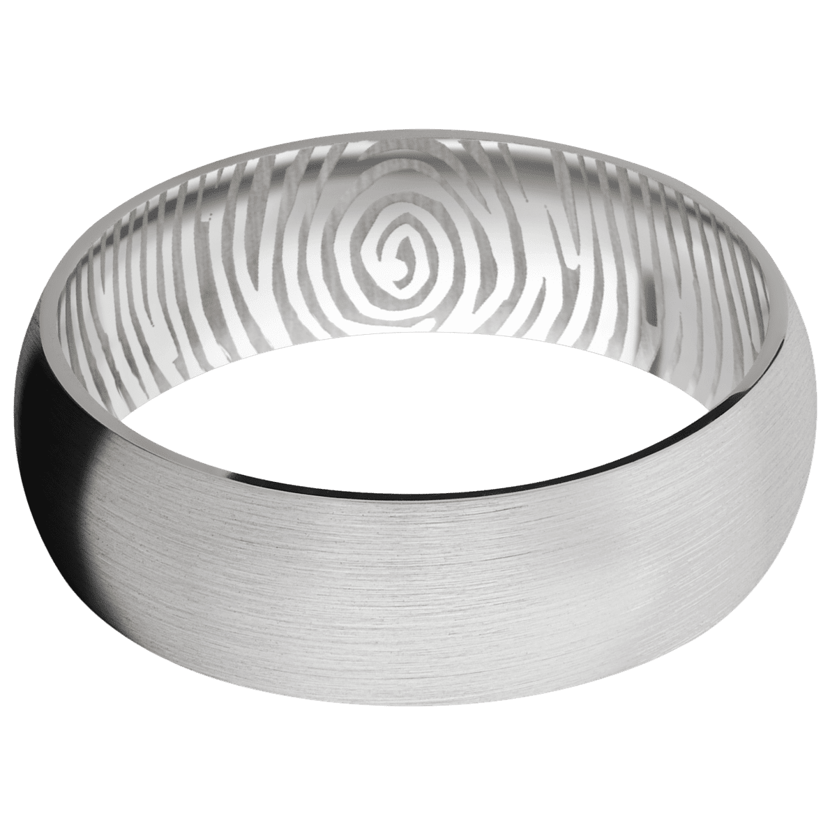 14K White Gold + Satin Finish