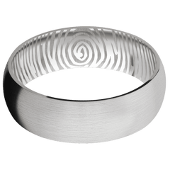 14K White Gold + Satin Finish