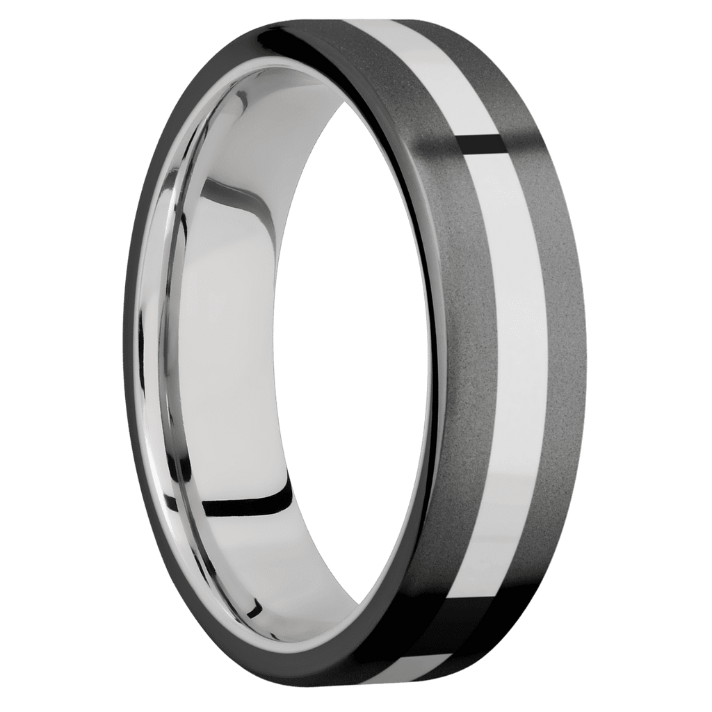Zirconium + Bead Finish + Palladium Silver