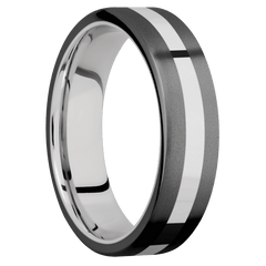 Zirconium + Bead Finish + Palladium Silver