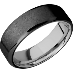 Zirconium + Distressed , Polish Finish + Palladium Silver