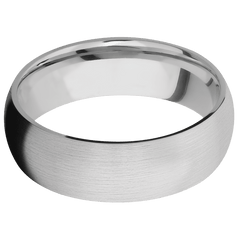 14K White Gold + Satin Finish