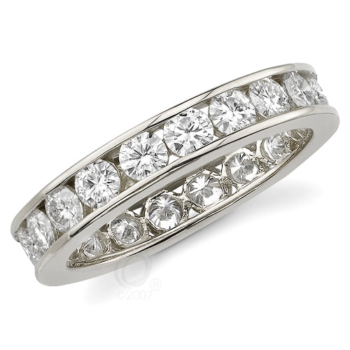 Style 9432: Channel Set Round Diamond Anniversary Band