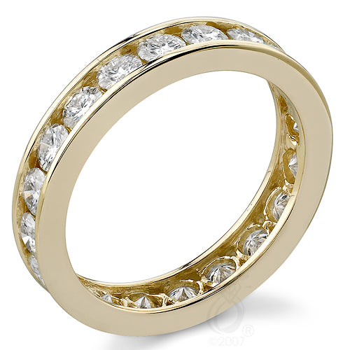 Style 9432: Channel Set Round Diamond Anniversary Band