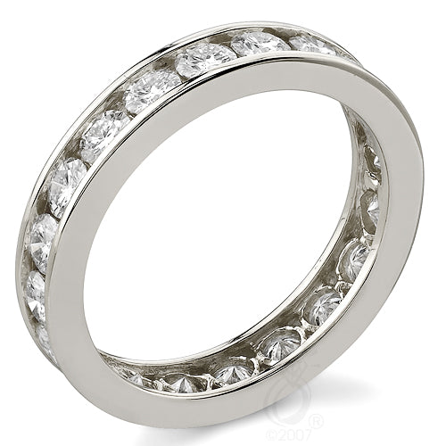 Style 9432: Channel Set Round Diamond Anniversary Band