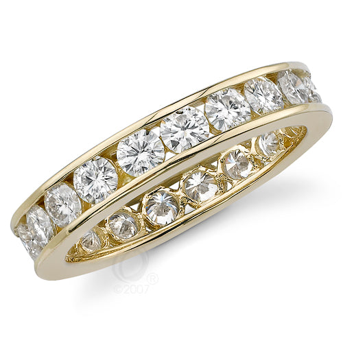 Style 9432: Channel Set Round Diamond Anniversary Band