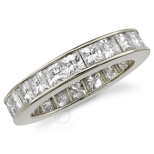 Style 9433: Channel Set Princess Cut Diamond Anniversary Band
