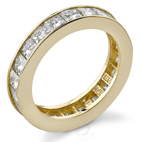 Style 9433: Channel Set Princess Cut Diamond Anniversary Band