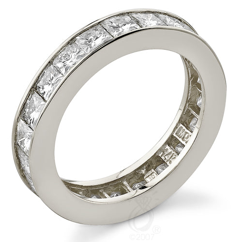 Style 9433: Channel Set Princess Cut Diamond Anniversary Band