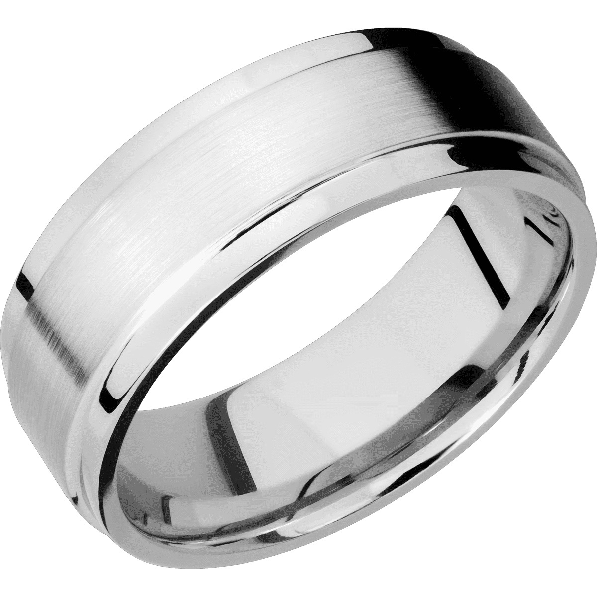 14K White Gold with Satin , Polish Finish