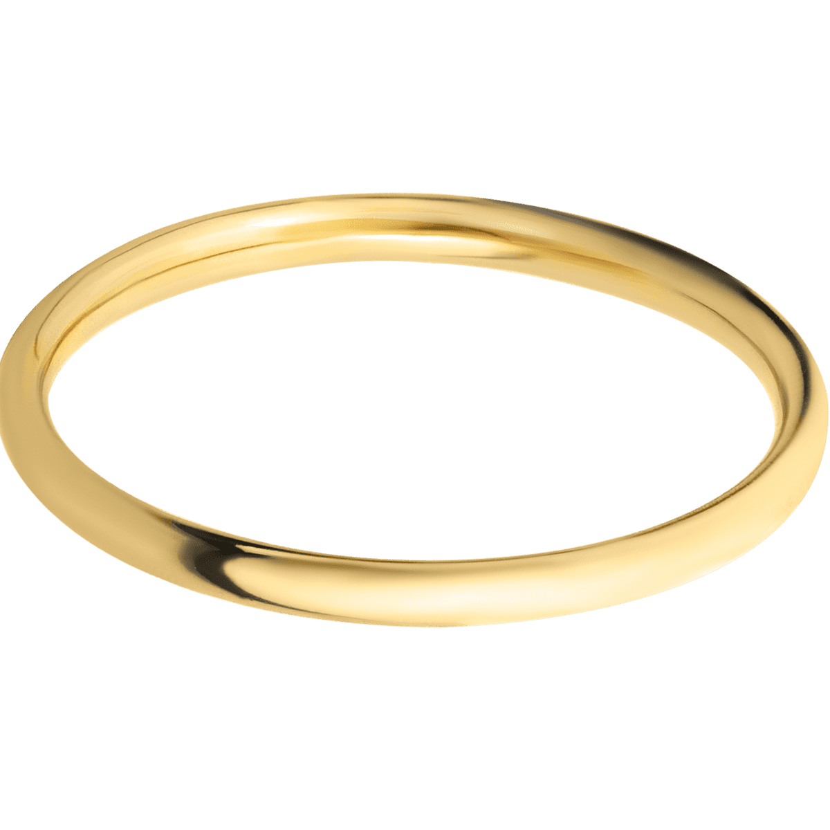 18K Yellow Gold + Polish Finish