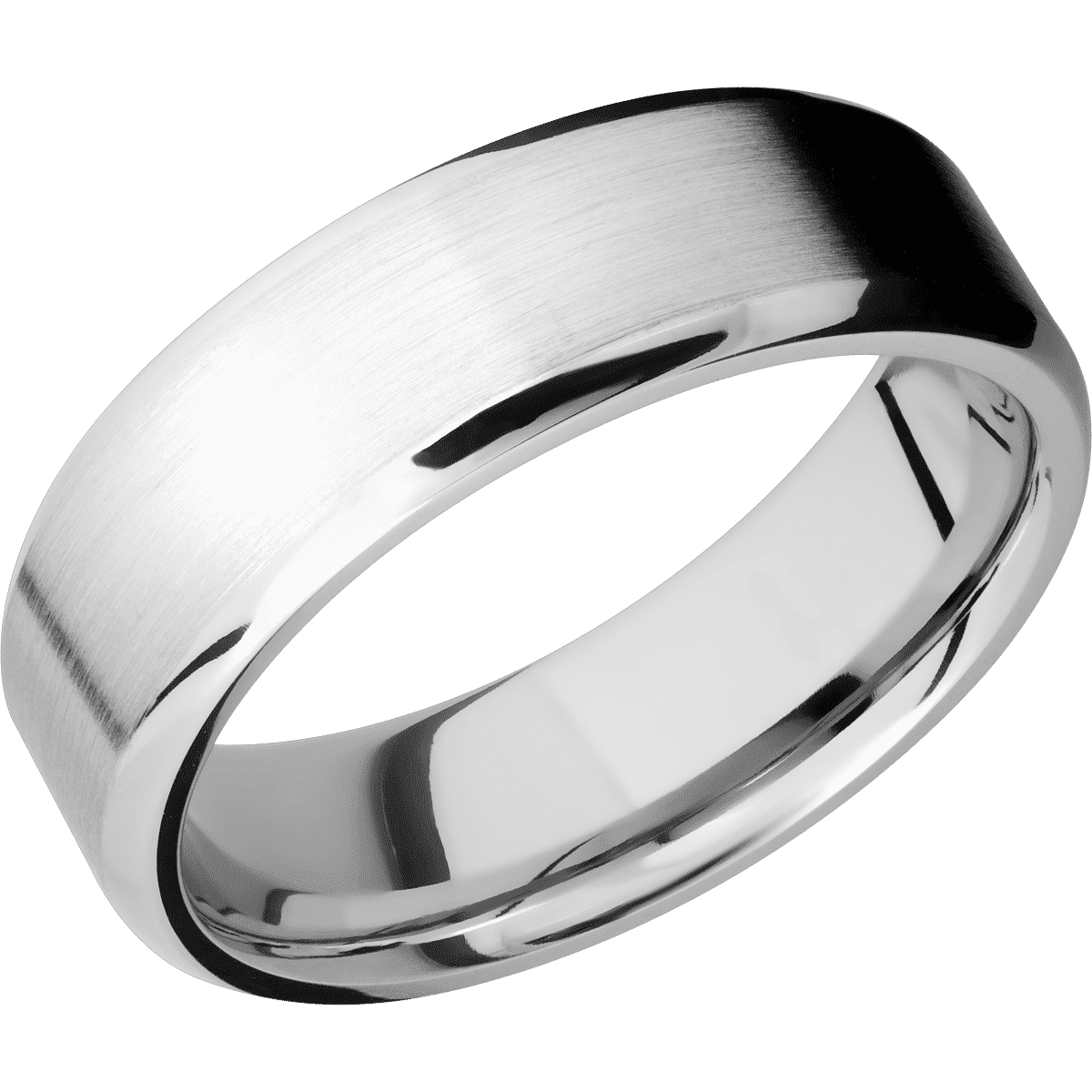 14K White Gold + Satin , Polish Finish