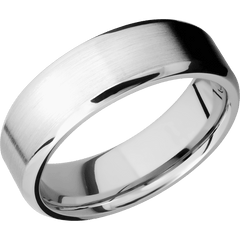 14K White Gold + Satin , Polish Finish
