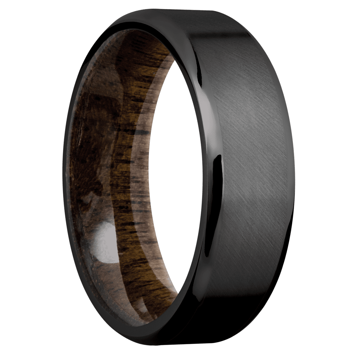 Zirconium + Anglesatin , Polish Finish + Walnut