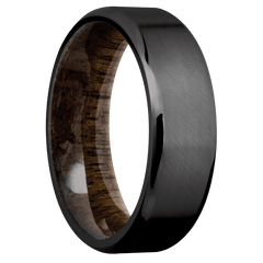 Zirconium + Anglesatin , Polish Finish + Walnut