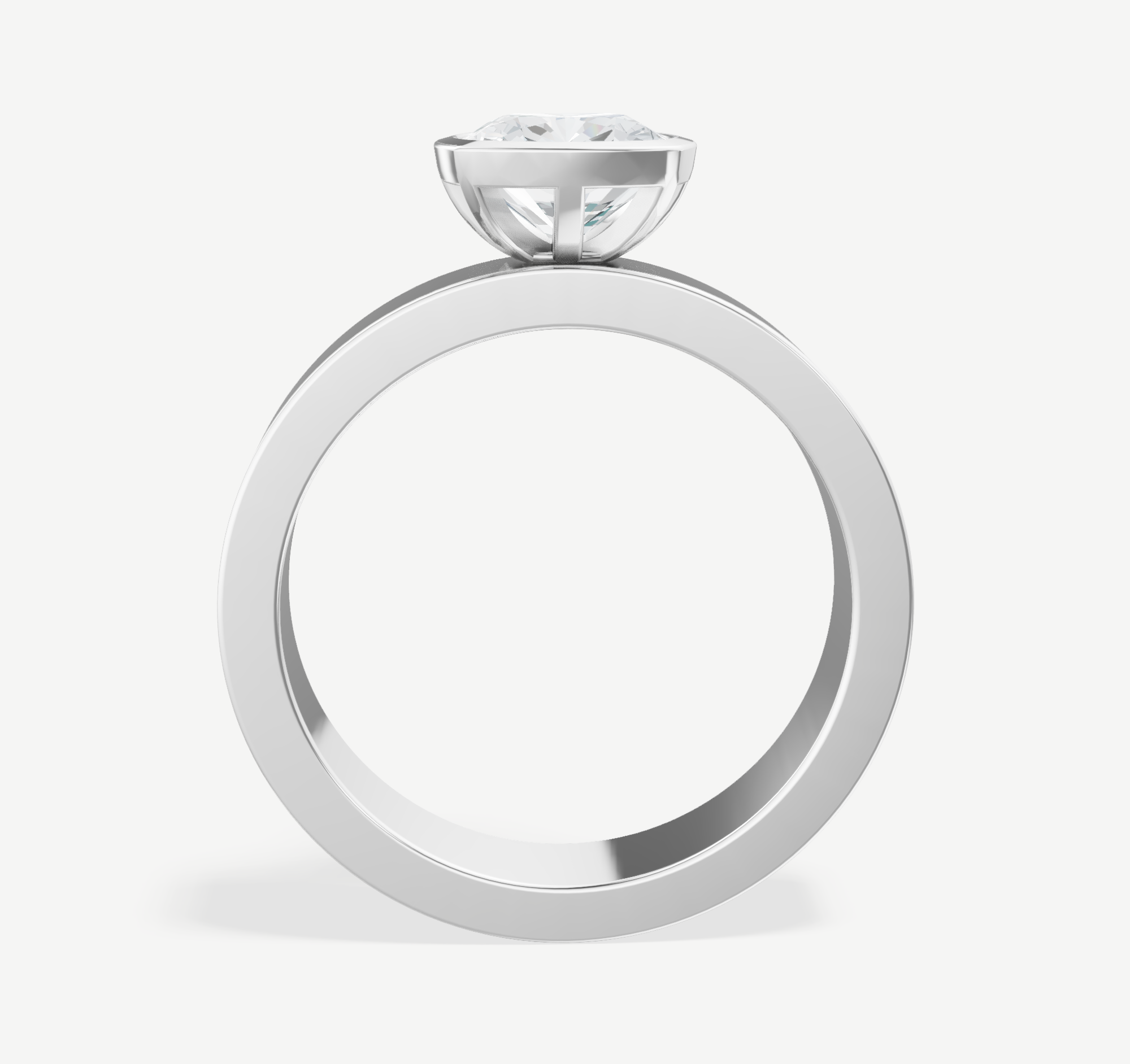 style-104705:-mosaic-bezel-head-and-wide-flat-shank-engagement-ring