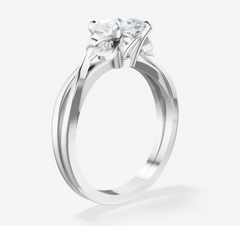 style-104704:-vintage-style-tapering-head-and-split-cathedral-with-petals-shank-engagement-ring-with-lab-grown-diamonds