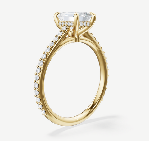18 K Yellow Gold Solitaire Engagement Ring