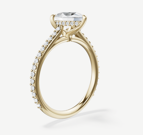14 K Yellow Gold Solitaire Engagement Ring