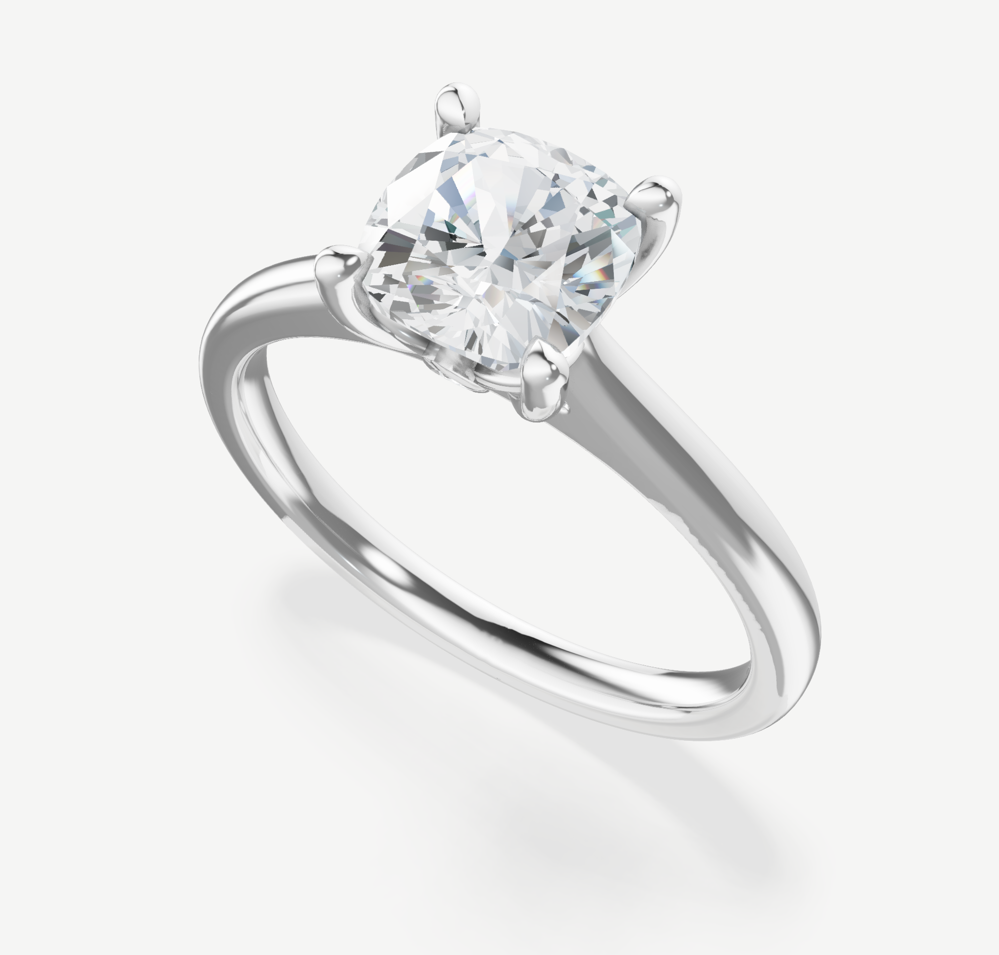 style-104690:-cushion-14k-white-gold-split-band-leaf-accent-head-with-lab-grown-diamonds-classic-tapered-cathedral-band,-approx-2mm-wide