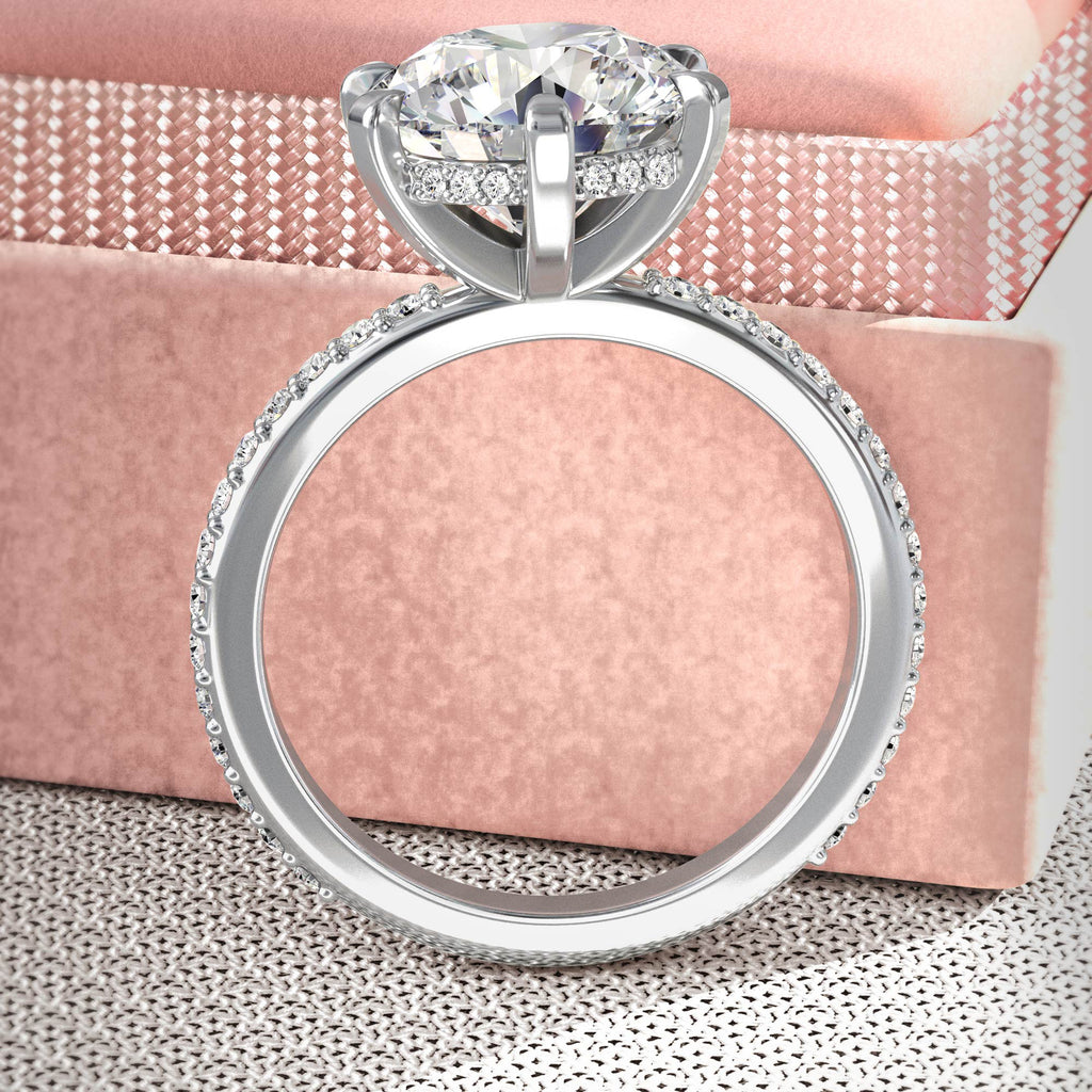 Style 104675: 6-Prong Duchess Head and Adeline Shank engagement ring with lab grown diamonds