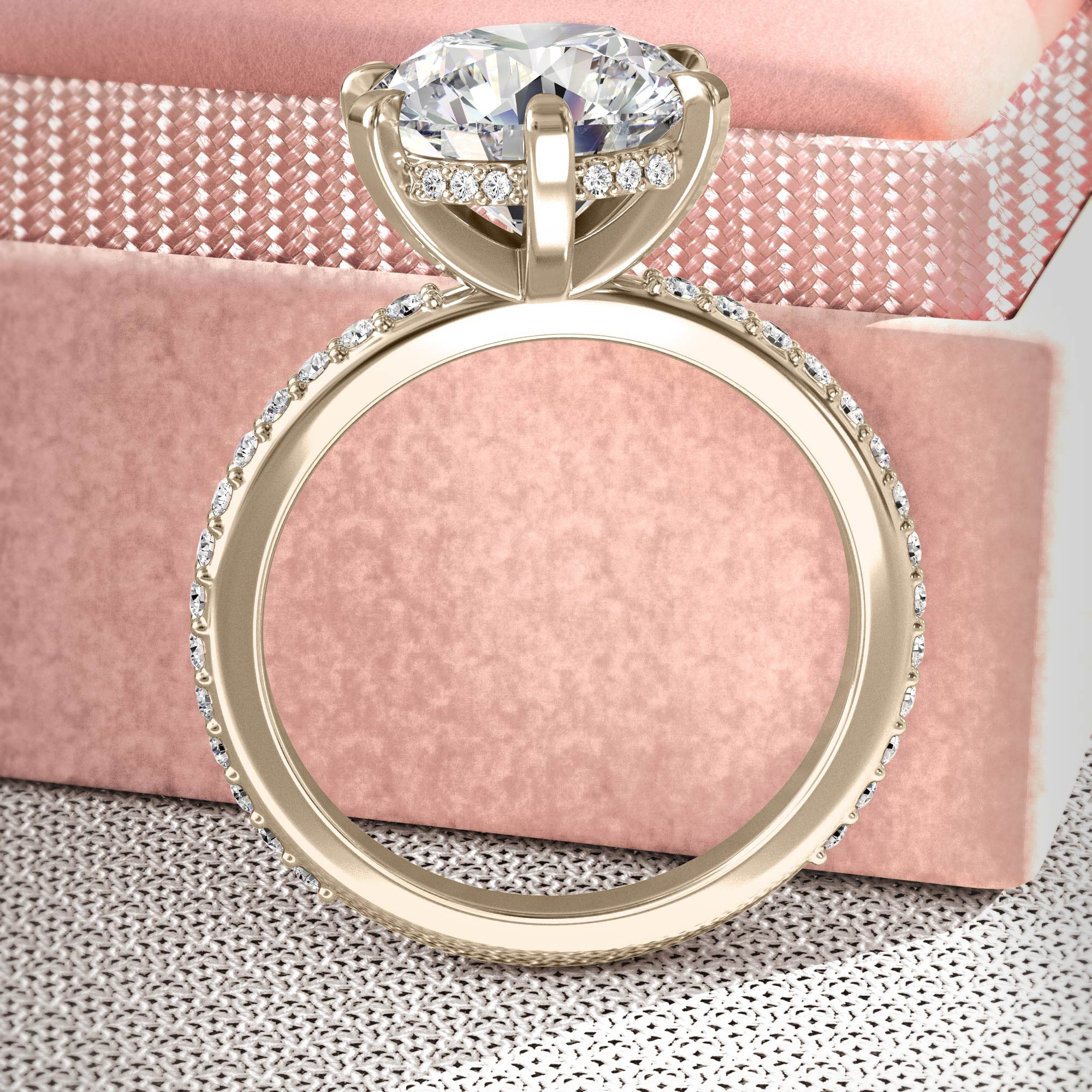 Style 104675: 6-Prong Duchess Head and Adeline Shank engagement ring with lab grown diamonds