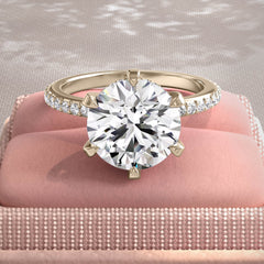 Style 104675: 6-Prong Duchess Head and Adeline Shank engagement ring with lab grown diamonds