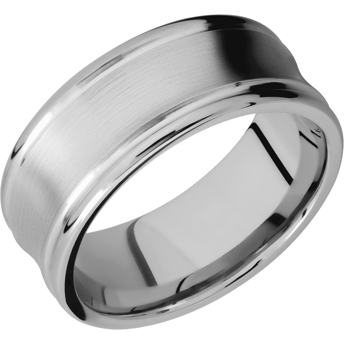 14K White Gold with Satin , Polish Finish