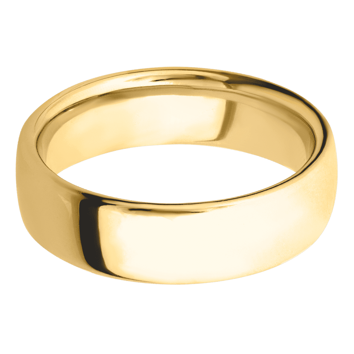 18K Yellow Gold + Polish Finish